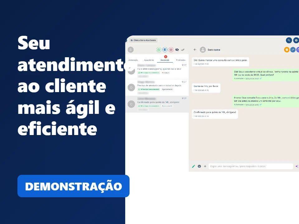 Seu atendimento ao cliente mais ágil e eficiente
