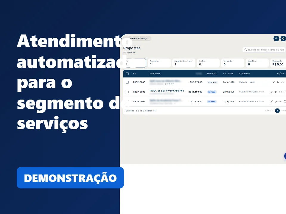 Atendimento automatizado para o segmento de serviços