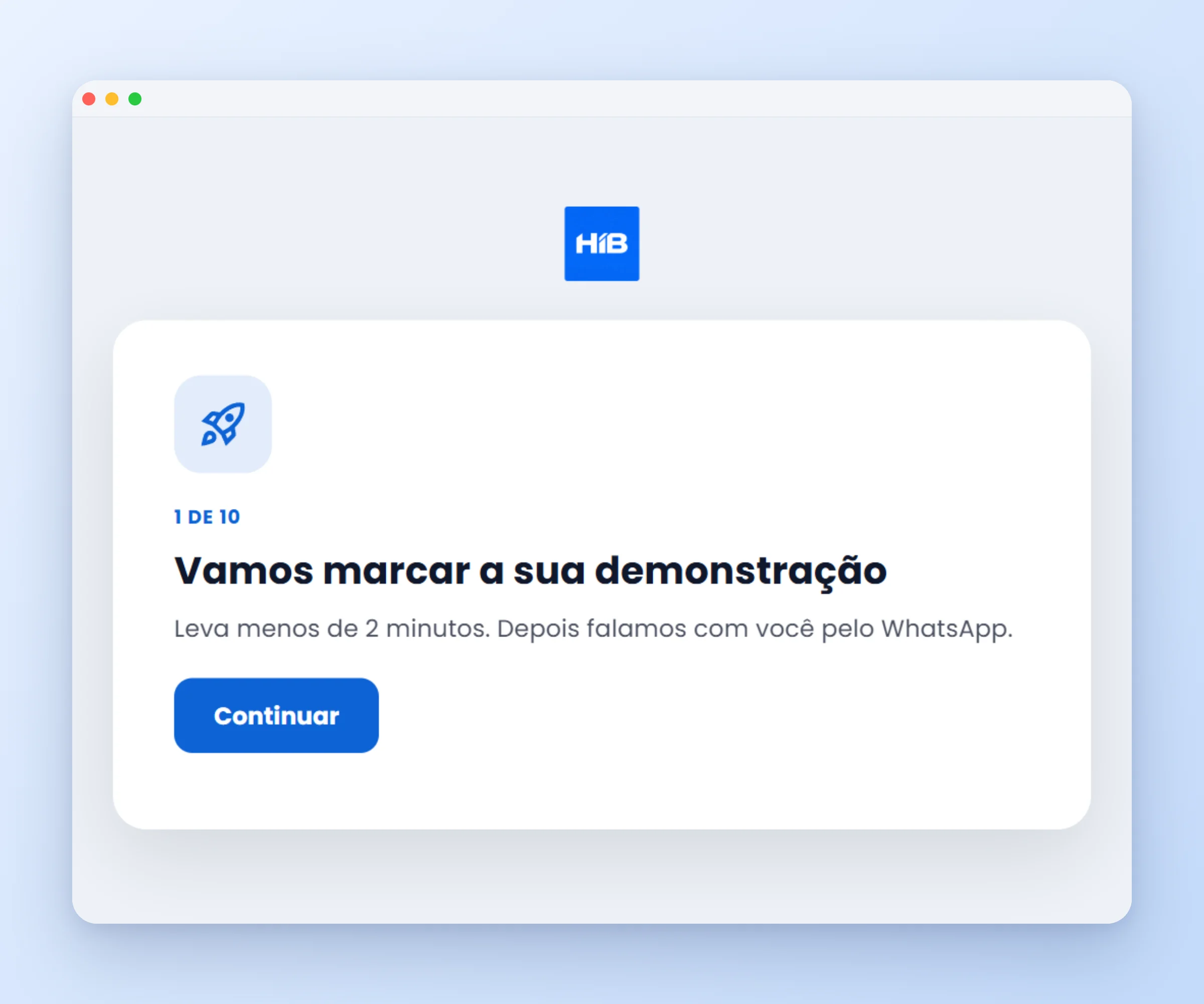 Quiz com etapas que prende a atenção